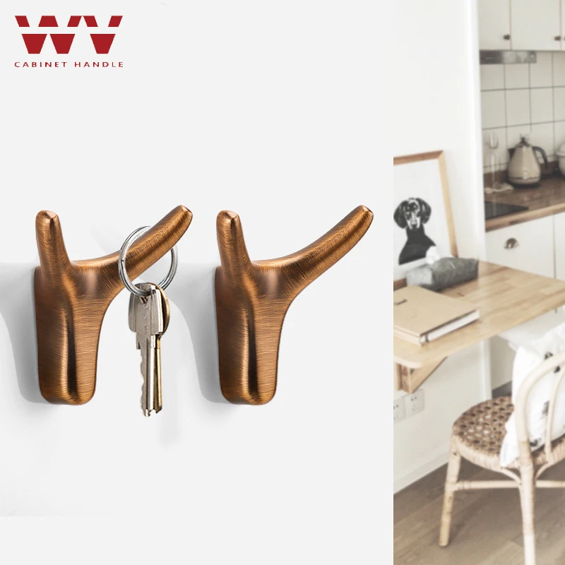 Wall Hook Hanging Clothes Hook Bedroom Robe Hooks Door Coat Hanger Kitchen Cabinet Storage Hook Towel Hook Bathroom Accessories