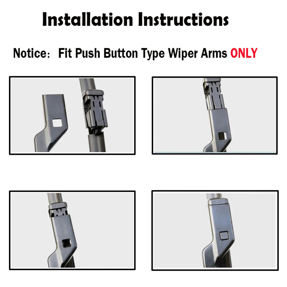 مجموعة شفرات ممسحة الزجاج الأمامي والخلفي من إريك لسيتروين DS4 DS5 2010 - 2020 نافذة الزجاج الأمامي 30 "26" 7" #6