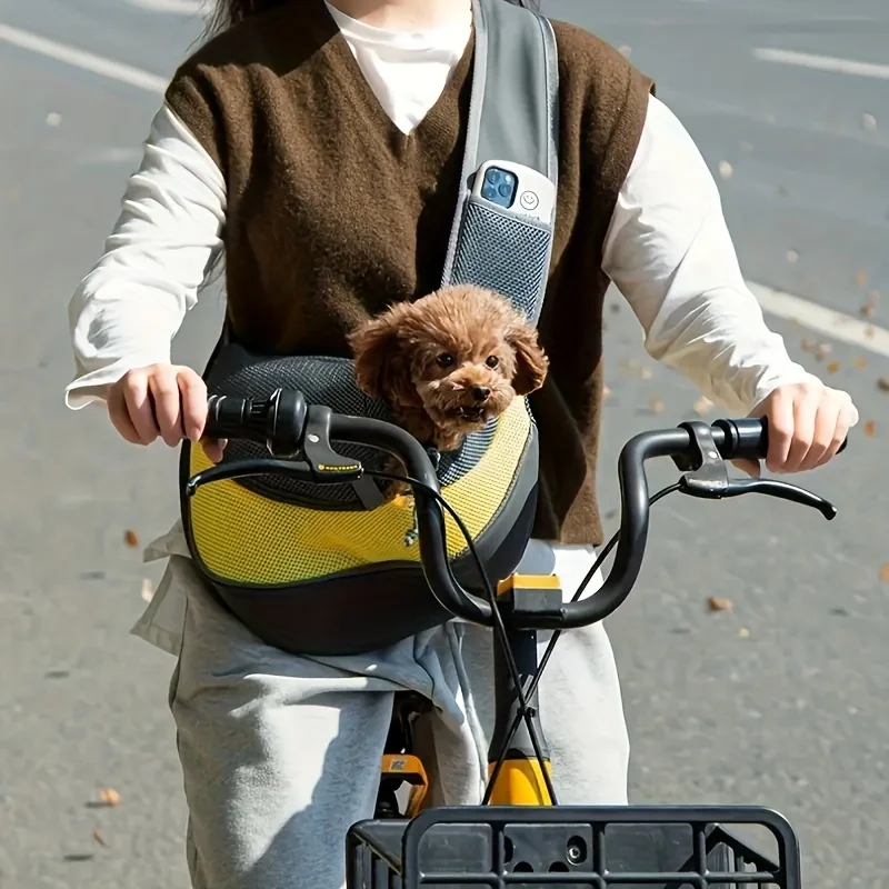 

1pc Small Dog Backpack, Cat Bag, Portable Pet Cat Bag, Pet Backpack Front Chest Carrier For Small Dog