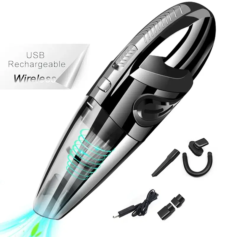 Cordless Handheld Vacuum Cleaner Portable Handheld Powerful Suction Vacuum Cleaner Dry And Wet Dual Use For Car Home Appliance