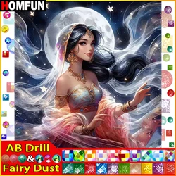 HOMFUN Fairy Dust AB Diamond Painting Full Square/Round Diamond