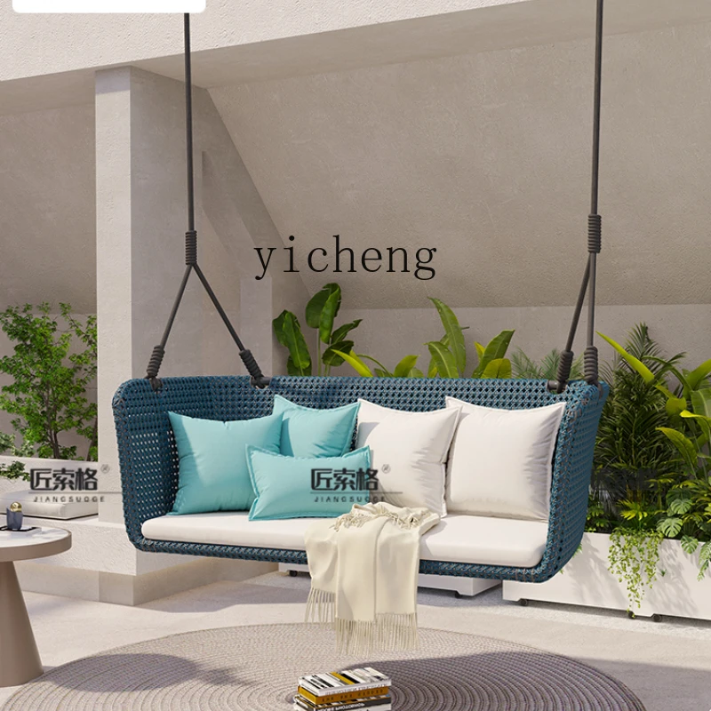 Zf hanging basket chair swing balcony household rocking chair swing hanging basket courtyard lazy garden