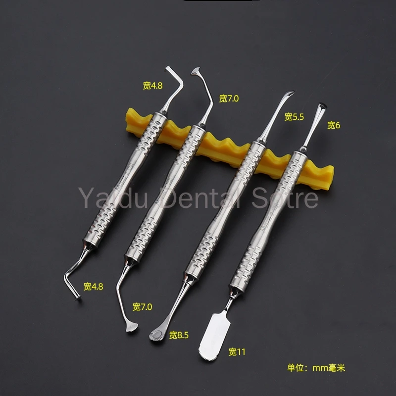 1PC Soft Tissue Dental Retractor Implant Suture Flap Tension Release Brush Comb Medical Tool for Tissue Reduction