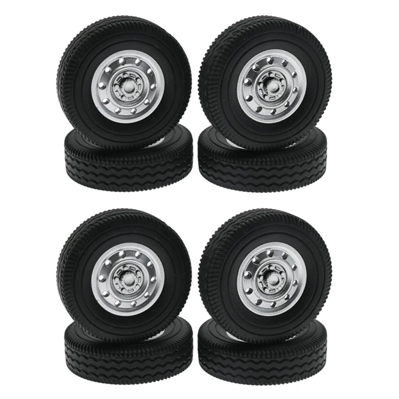 8 Stuks Rubber Wiel Band Band Voor Wpl D12 Mini 1/16 Rc Drift Truck Auto Onderdelen Accessoires