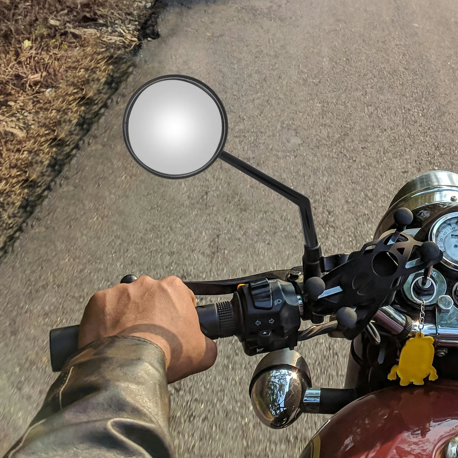 

2pcs Rear View Mirror Accessories 360 Degree Rotatable Convex Universal for Scooter Bike Motorcycle Handlebars
