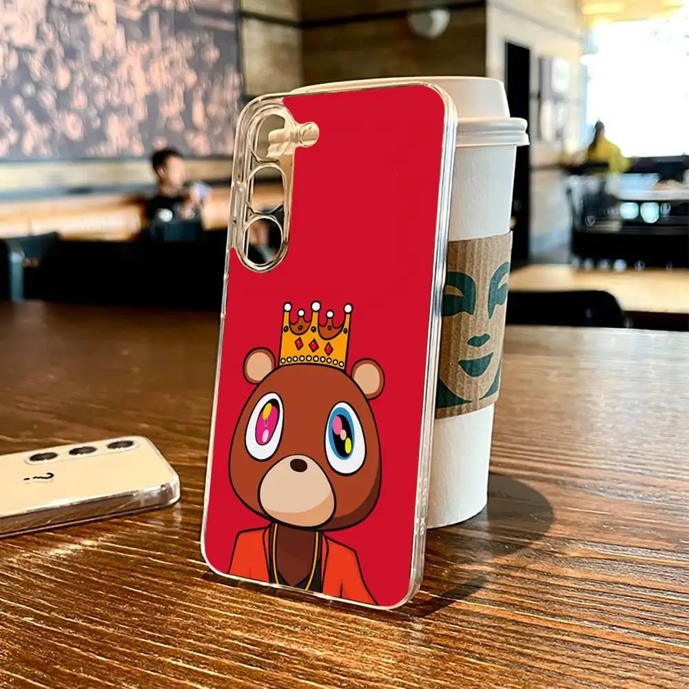 حافظة هاتف Kanye West Ye Music لهاتف SamsungS25,24,21,22,23,30,Ultra,20,Plus,Fe,Lite,not,10,9,5G غطاء شفاف