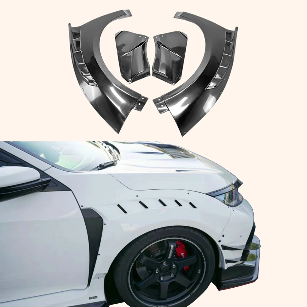 

For HONDA Civic 17 Onwards Type R FK8 VRS-W Type Carbon Fiber Front Fender 4Pcs