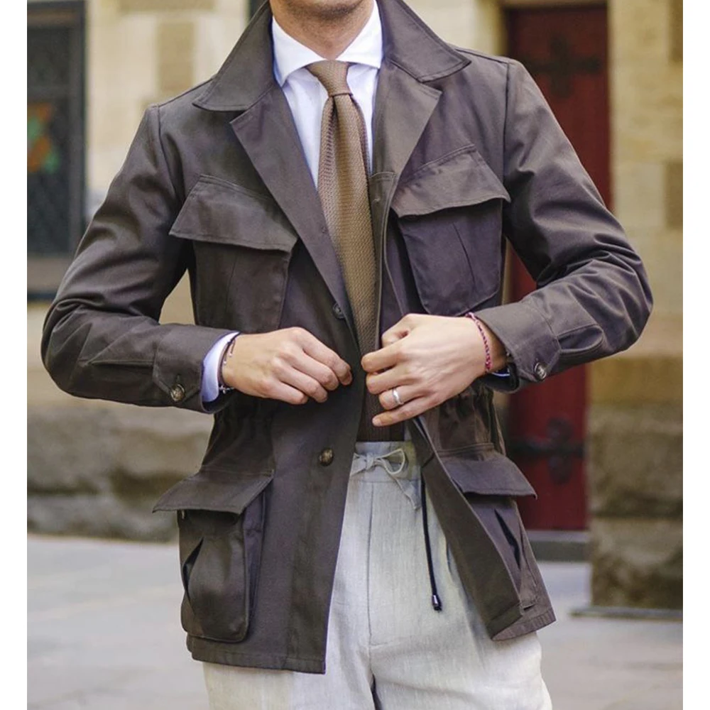 

Men's Suit Jacket Blazer Single Breasted 4 Pockets Slim Fit Comfortable Elegant Business Casual Formal Wear Stylish Office Coat