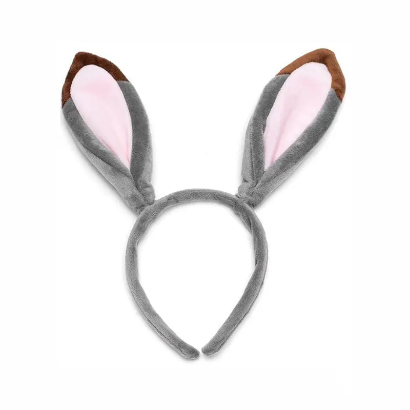 3Pcs/Set Adult Women Bunny Ears Headband Bow Ties Tail Suit Halloween Christmas Party Sexy Rabbit Cosplay Costume Accessories