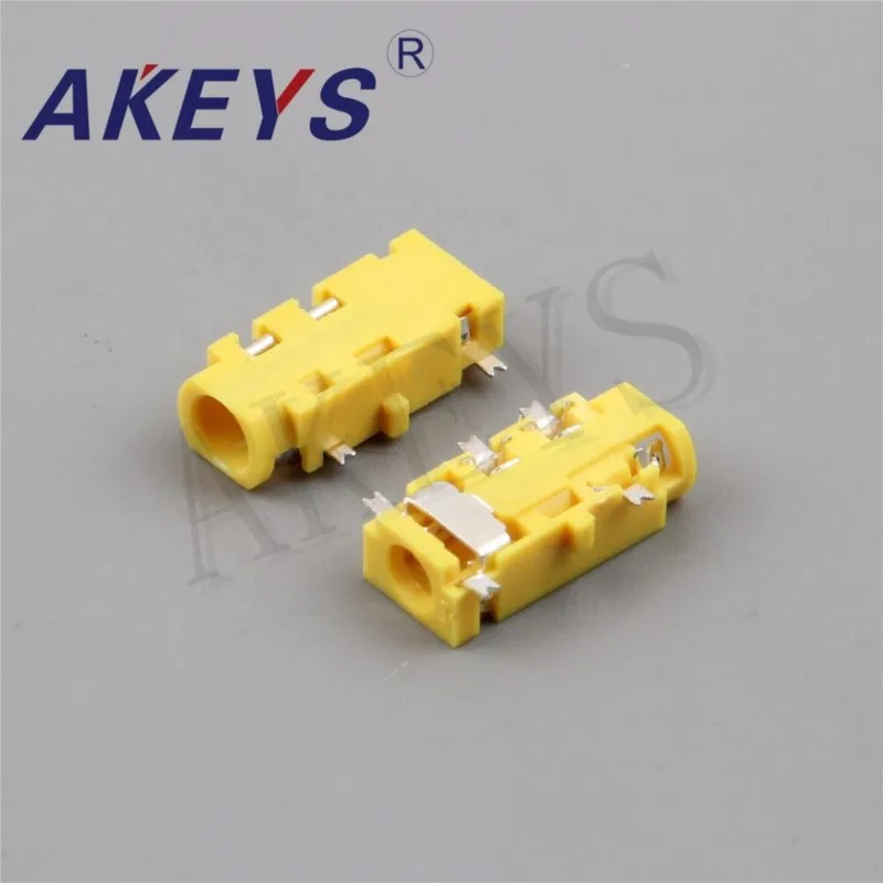 10PCS PJ-3027H 3.5 earphone jack 5 pin insert pin without fixed pin diameter 3.5MM jack for micro usb power socket