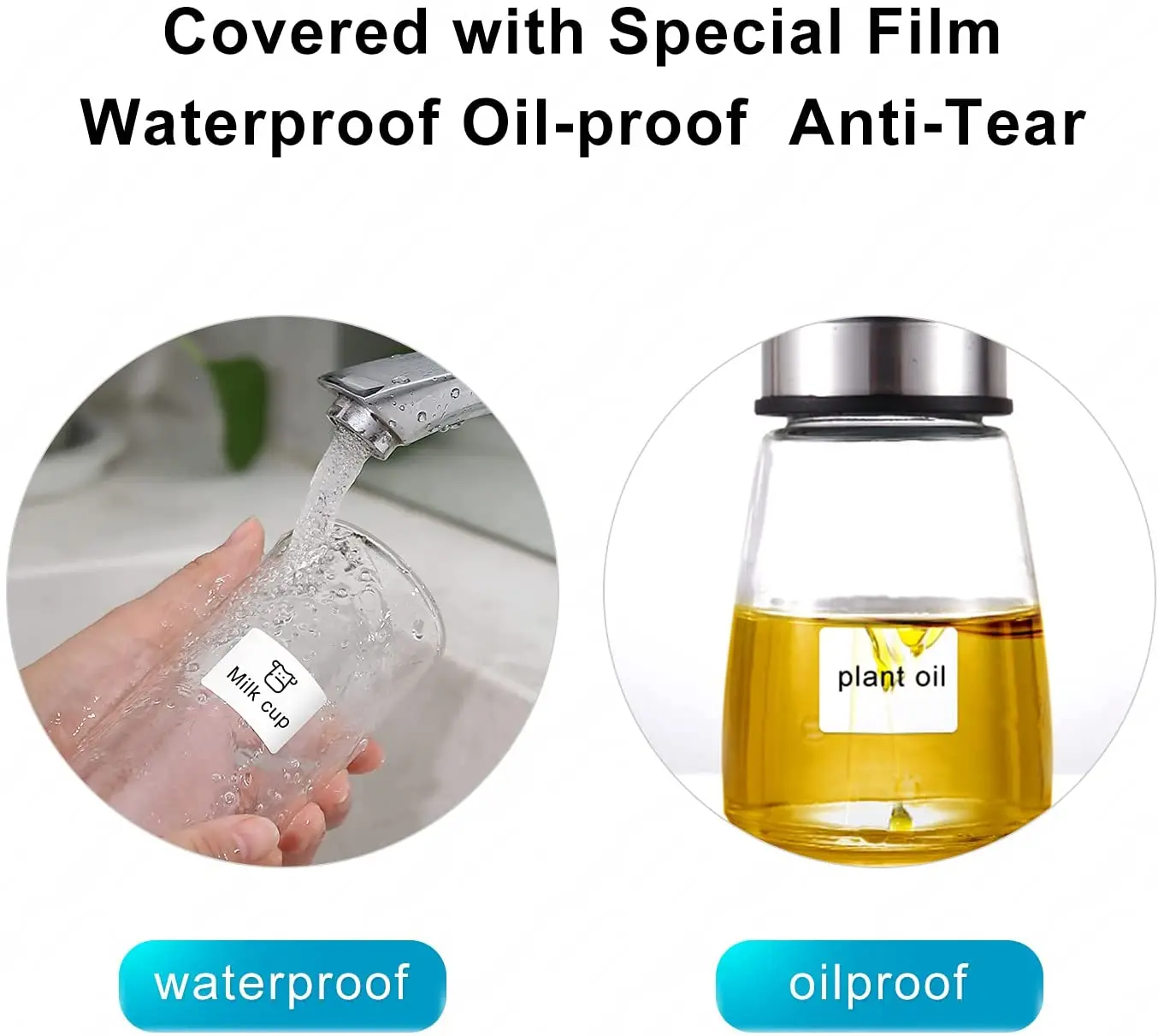 Niimbot d11 d101 etiqueta papel de impressão transparente à prova dwaterproof água nome etiqueta auto-adesivo jardim de infância livro lápis textboo