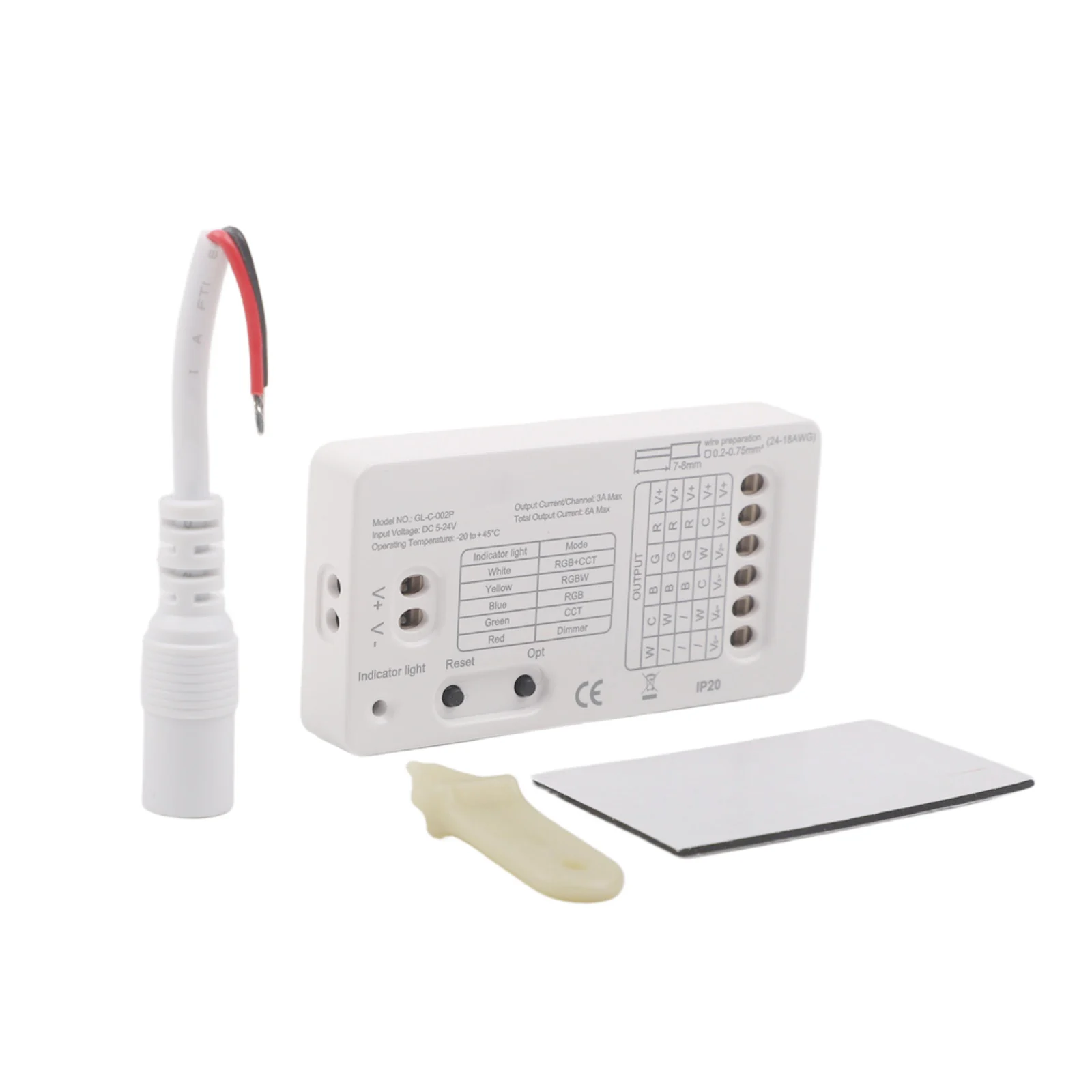 5 In 1 LED Strip Controller LED Strip Controller 5-in-1 LED Controller CCT Mode Dimmer Mode Adjustable 600-8000Hz