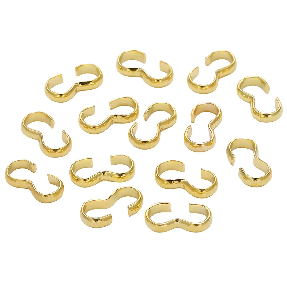 100pcs/lot 7/8/9/11/14mm Buckle Clasp Connectors Gold Clasp Connectors for Jewelry Making Finding Bracelet Accessories Supplies