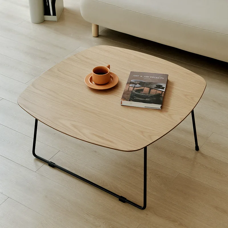 living room low corner few balcony small tea table coffee  combination small wooden table bay window