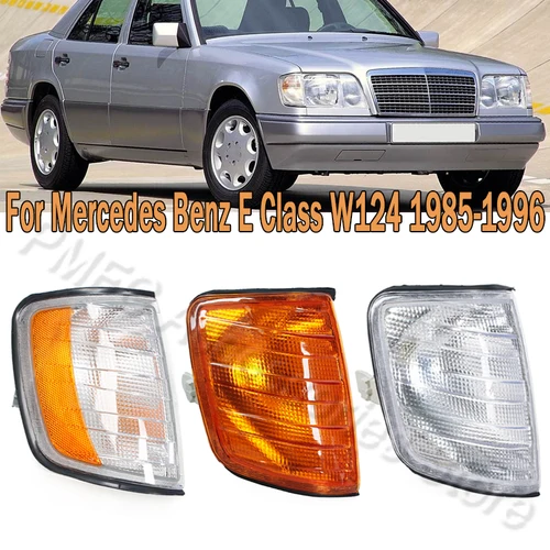 Luz de curva delantera de coche, lámpara indicadora de señal de giro para Mercedes Benz Clase E W124 1985-1994 1995 1996 1248261243 1248261143
