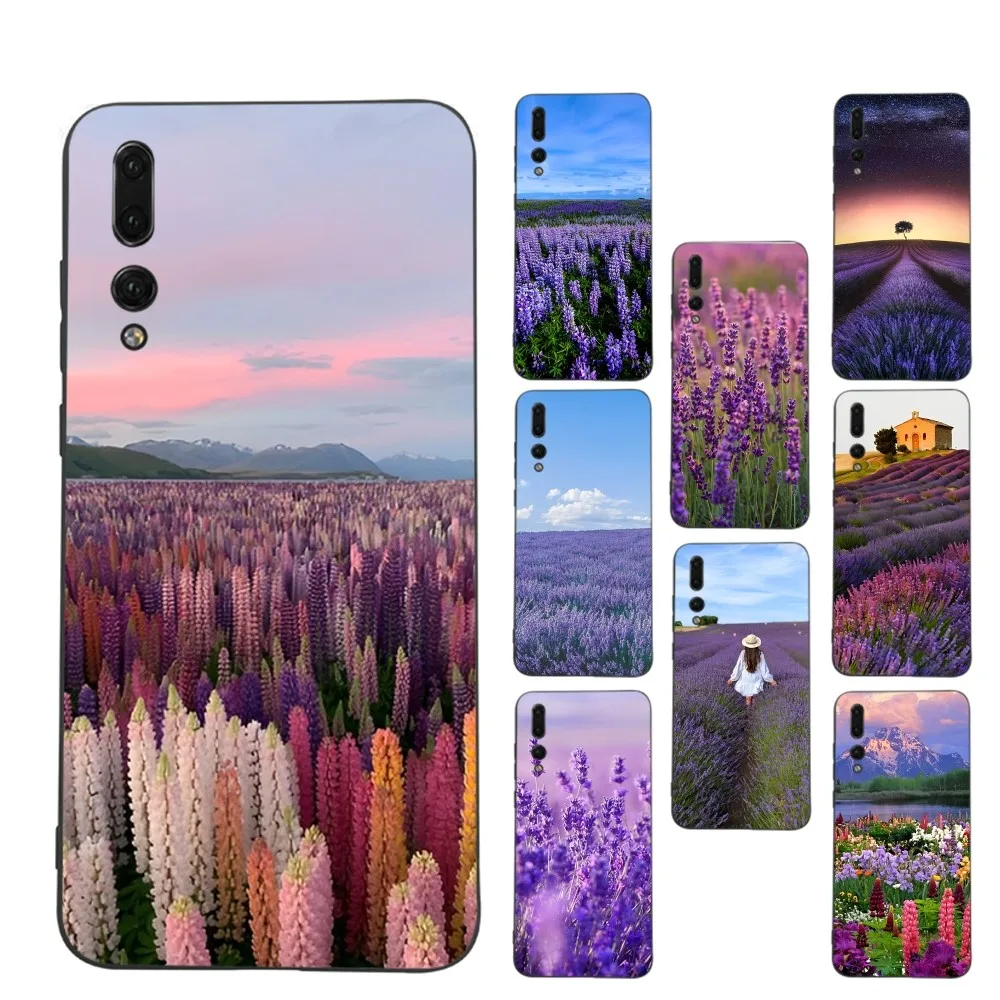 Lavender Purple Phone Case For Huawei P 8 9 10 20 30 40 50 Pro Lite Psmart Honor 10 lite 70 Mate 20lite