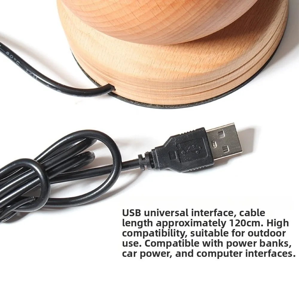 Easy Rotation Wooden Bead Spinner Automatic Speed Wooden Bead Loader Spinner with Needle Solid Wood Bead Stringing Tool