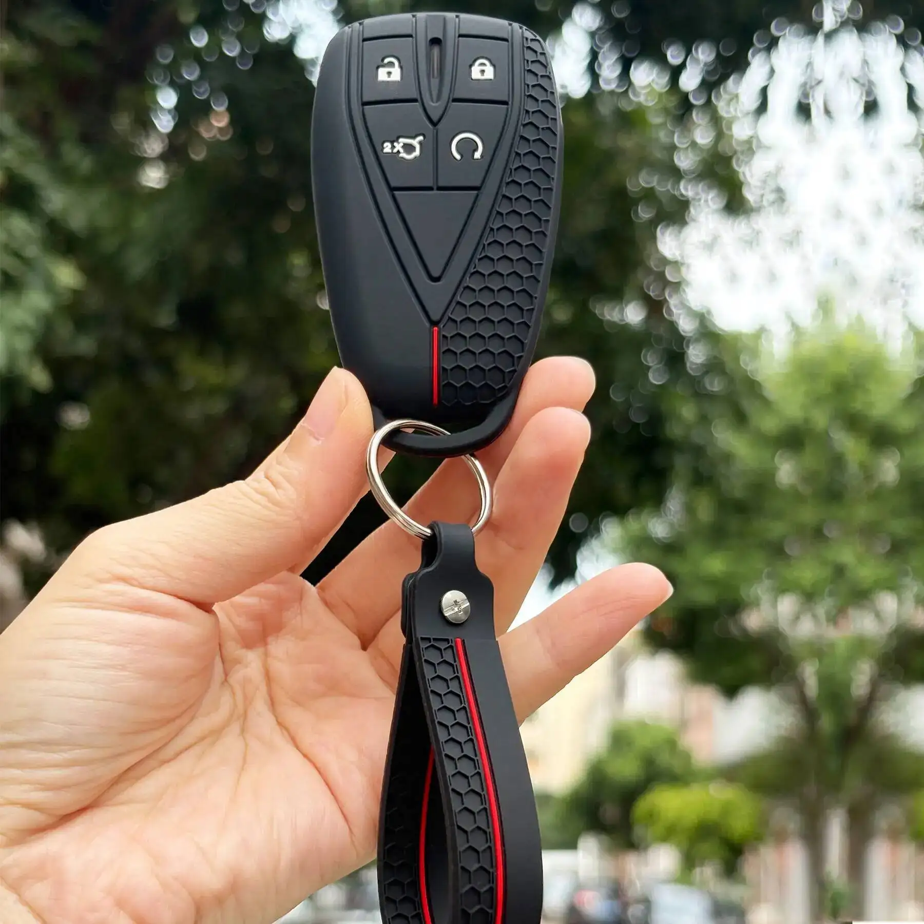 Keychain For Changan Unit Unik CS35 CS55 CS75 Plus UNI-V Oshan Z6 X5 X7 Plus Silicone Car Romote Key Caps Holder