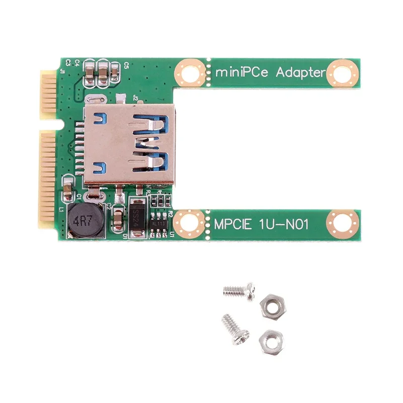 Mini PCI-E Naar USB3.0 Uitbreidingskaart Laptop PCI Express PCIe Naar USB 3.0 Converter Riser Card Adapter Met Schroeffittingen