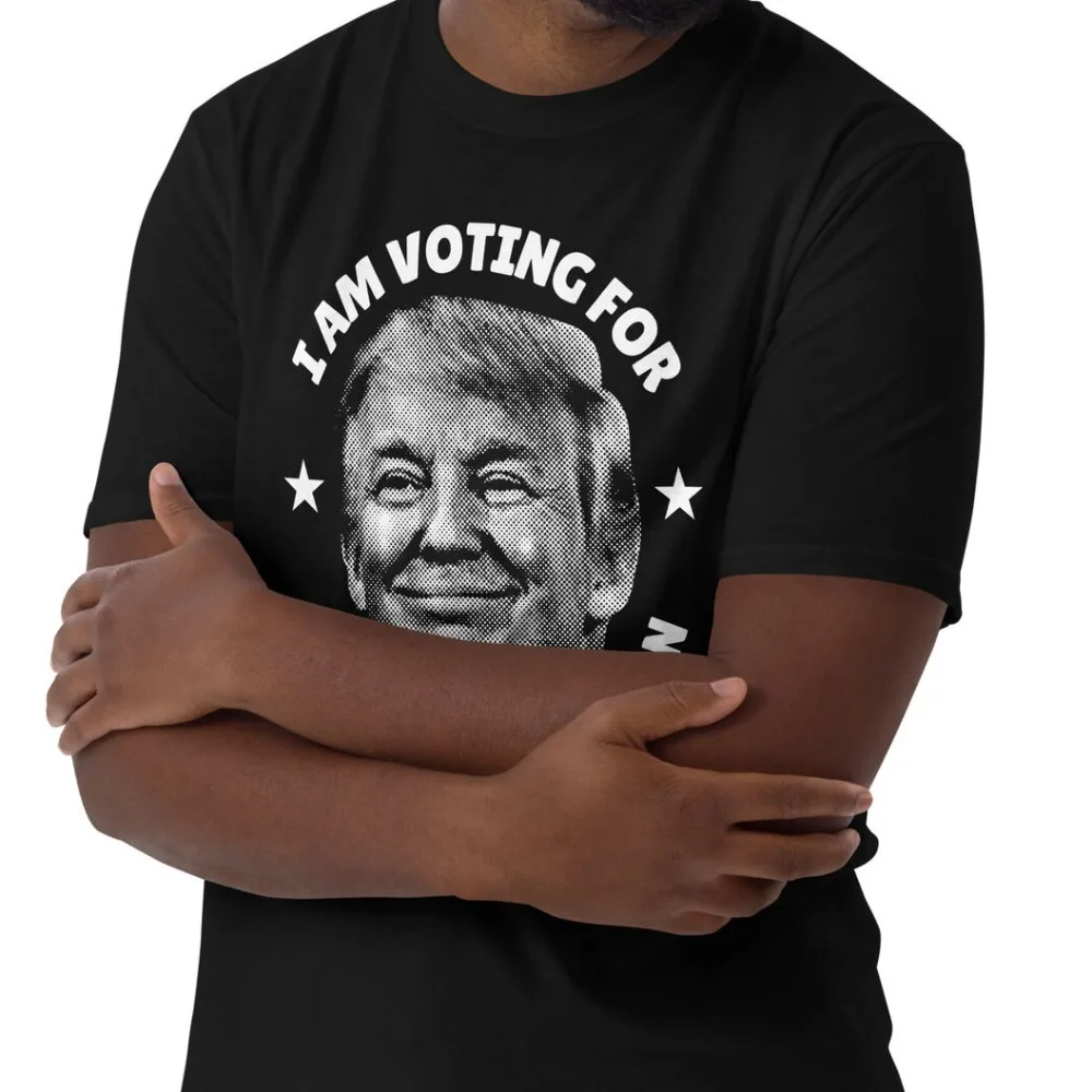 I'm Voting for A Convicted T-shirt and I'm Voting for The Donald Trump 2024 T-shirt for Men O-neck High Quality Cotton Print Tee