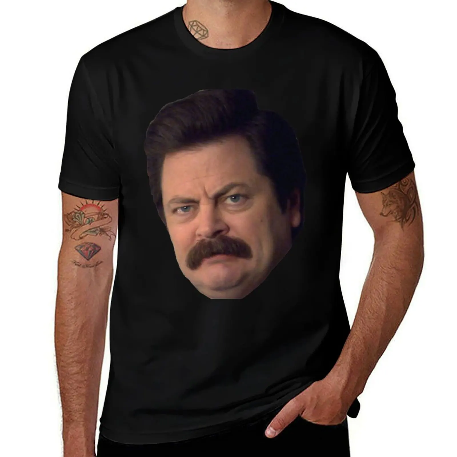 

Ron Swanson T-Shirt essential t shirt man t shirt cotton funny t shirts cotton T-shirt