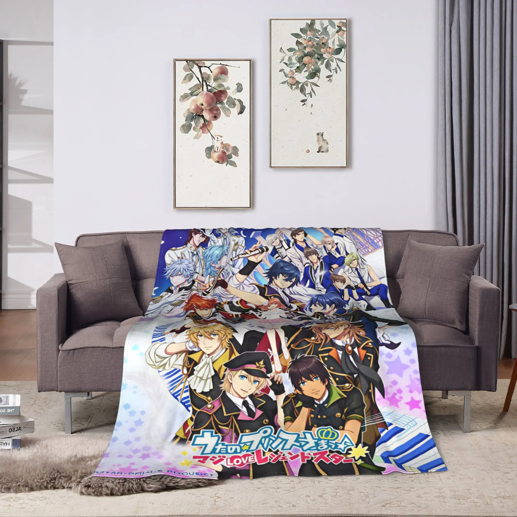 U-Uta no Prince-sama Hijirikawa Masato   Blankets  Warm Soft Novelty For Couch Chair Sofa Bed Picnic Flannel Bedspread Bed Cover