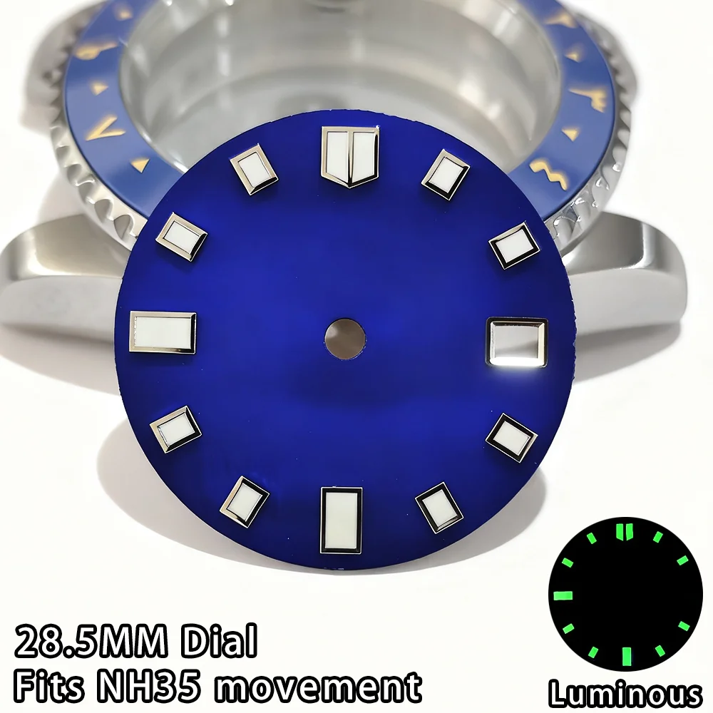28.5 مللي متر الطلب NH35 حركة الطلب مضيئة الهاتفي مع ساعة تقويم واحدة NH35 ساعة اكسسوارات NH35 ساعة الطلب NH35 28.5 مللي متر الطلب #4