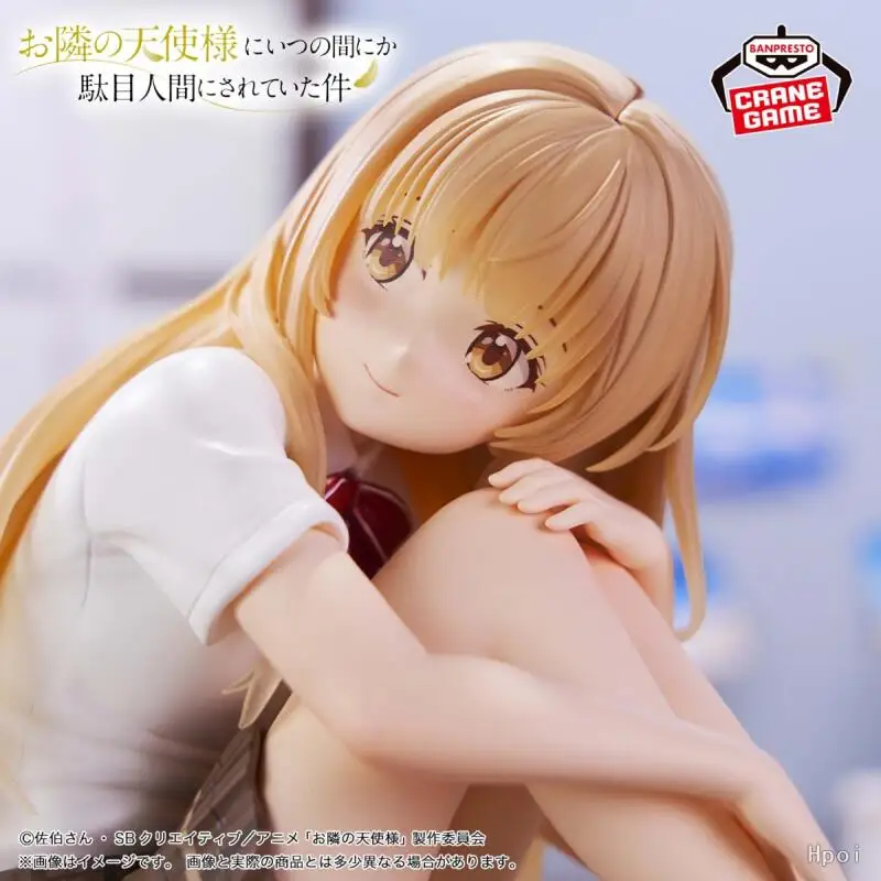 

В наличии Bandai Banpresto The Angel Next Door Shiina Mahiru, аниме-фигурки, модель, совершенно новые, в коробке, игрушка в подарок для девочек, 12 см.