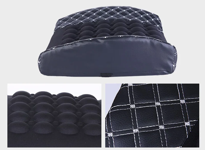 12V healthy gear motor waist on back of a chair cushion microfiber leather memory cotton waist pillow massage pillow