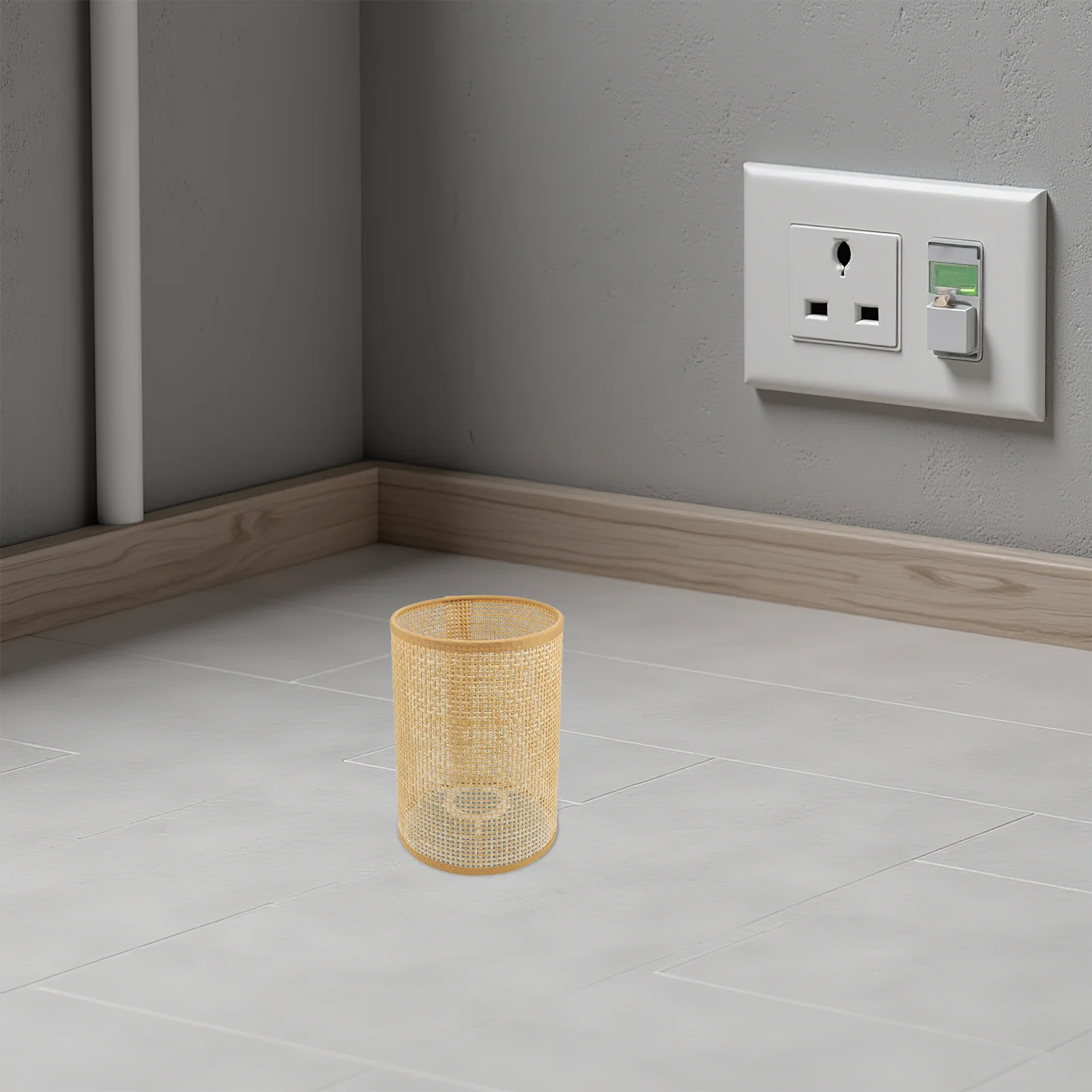 2 pçs rattan tecido abajur oco luz de teto capa quarto abajur casa hotel decorativo pendurado pingente trançado
