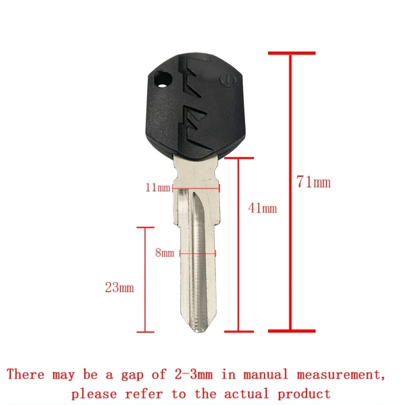 Brand New Black / Red Motorcycle Blank Key Uncut Blade For KTM DUKE 125 250 390 690 990 Motorbike Racer Good Quality