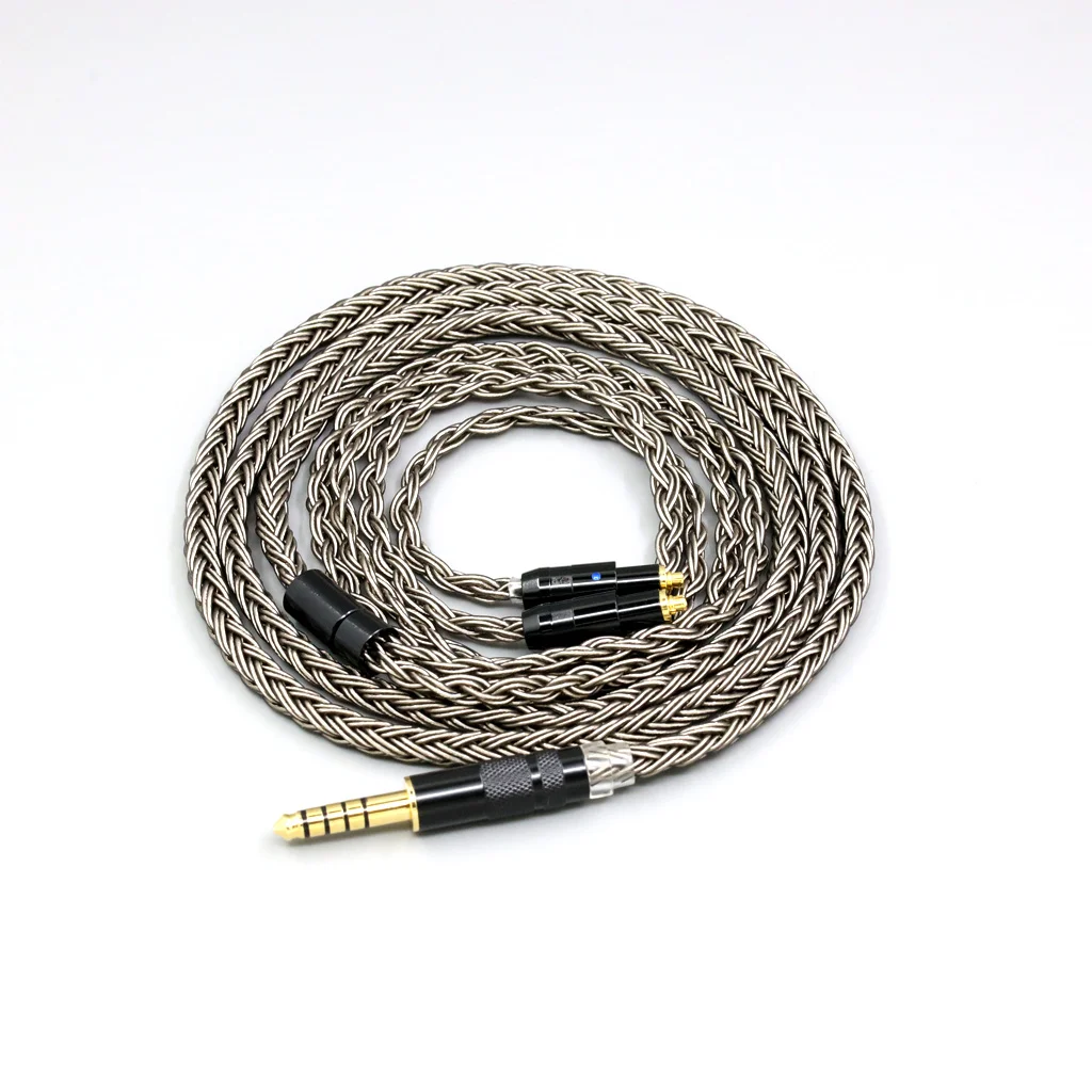 Cable de auriculares de Audio de 16 núcleos Chapado en plata gris para auriculares Shure SRH1440 SRH1840 SRH1540 8845