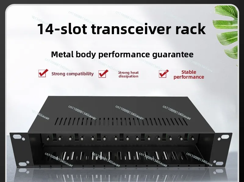 2U-14 Slot Fiber Optic Transceiver Power Rack Plug-in Transceiver Management Power Box Rack