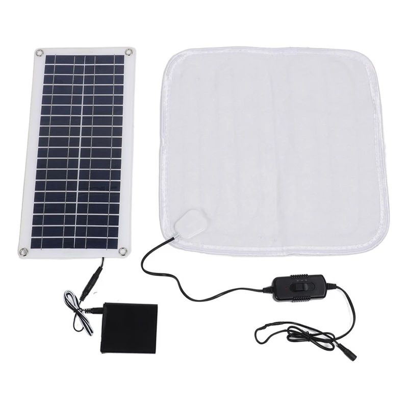 TAIGH-12V 50W Solar Heating Pad For Winter - Warm Foot Pad, Pet Heating Blanket, Solar Heating Electric Blanket