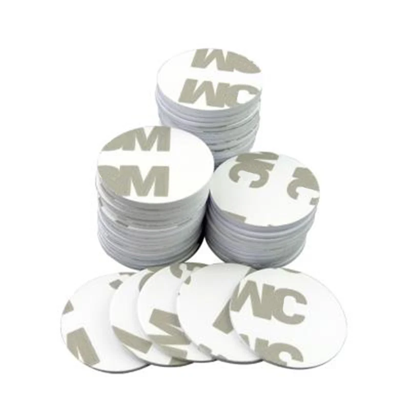 

100 pcs 18mm\25mm Rewritable Coin Sticker, Adhesive on Back, Diameter 25mm T5577 RFID Smart Chip Copy Clone Card