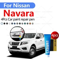 Pluma de reparación de pintura de coche para Nissan Navara 1985-2025, accesorios de reparación de arañazos, 4 Uds., negro, plateado, rojo, naranja, blanco, gris y marrón