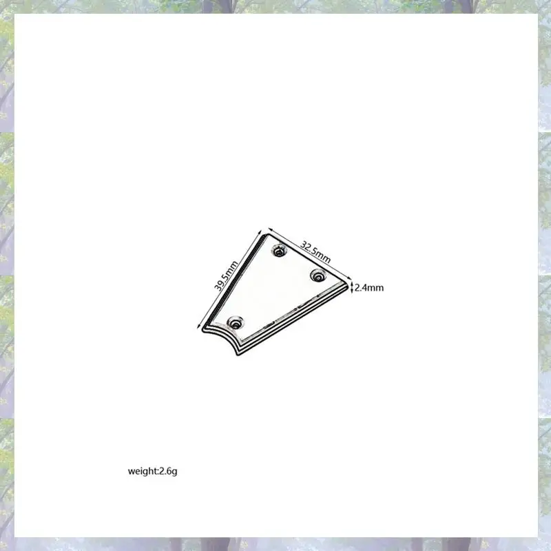 3 رقائق مثلث الغيتار الجمالون غطاء قضيب 3 حفرة الجمالون قضيب لوحة لقطع غيار الغيتار الكهربائي باس