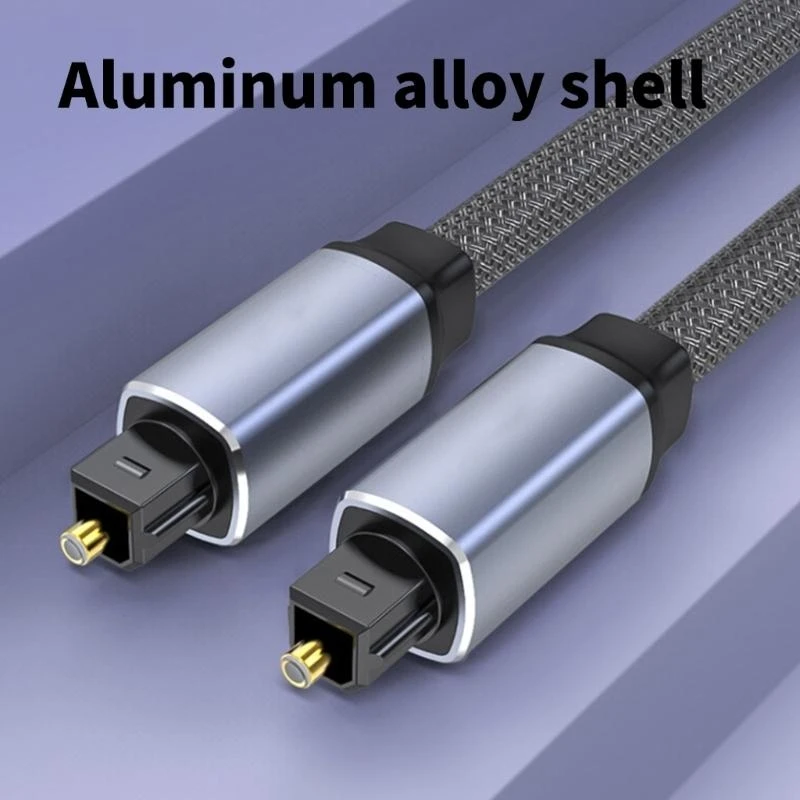 Nylon Braided SPDIF Optical Cable Male to Male for Superior Sound in Soundbar 83CF