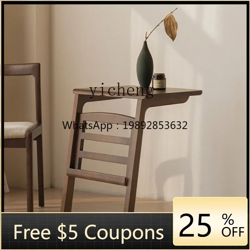 LYY  solid wood edge few small coffee table bedside table sofa rattan small apartment square tea table