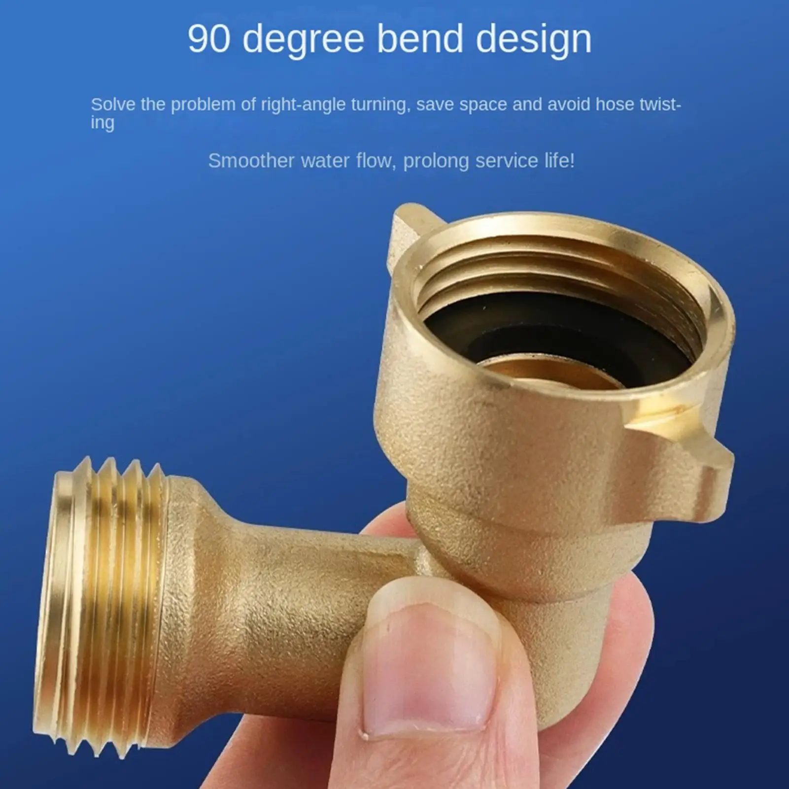 

Garden Hose Connector Brass 90-Degree Elbow Replacement Nozzle Garden Hose Fittings For Repair Sewer Sink Outdoor Irrigation