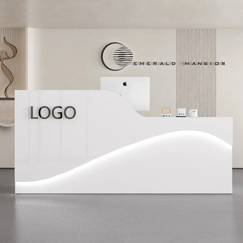 *Luxury Business Supermarket Desk Office Server Beauty Salon Home Counter Storage Reception Counter Desk Beauty Salon Commercial