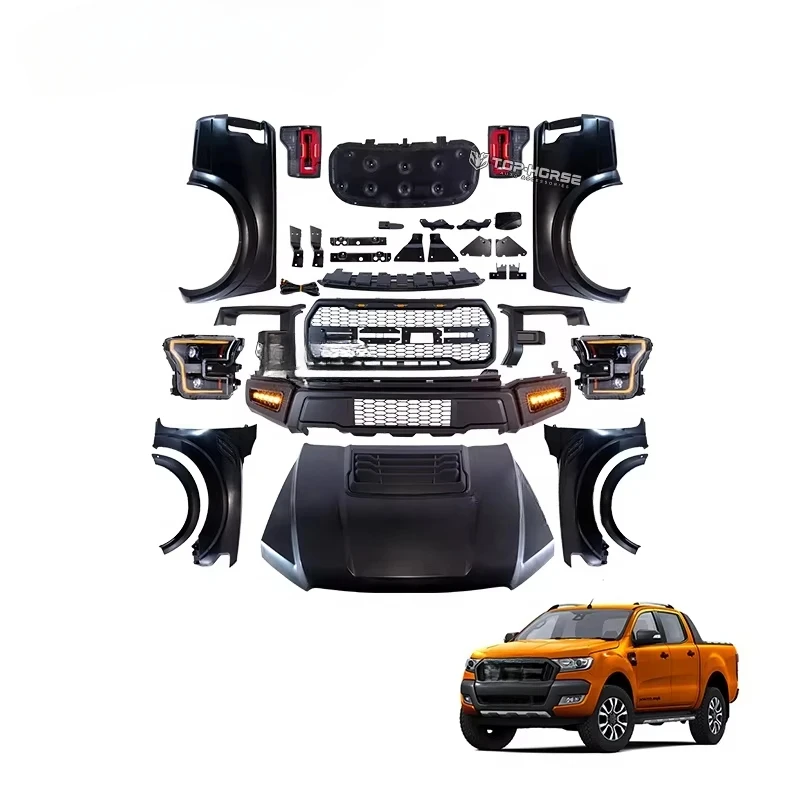 

For-d Ranger T6/T7/T8 Convert To F150 Raptor Body Kit Old To New 4x4 Truck Off Road