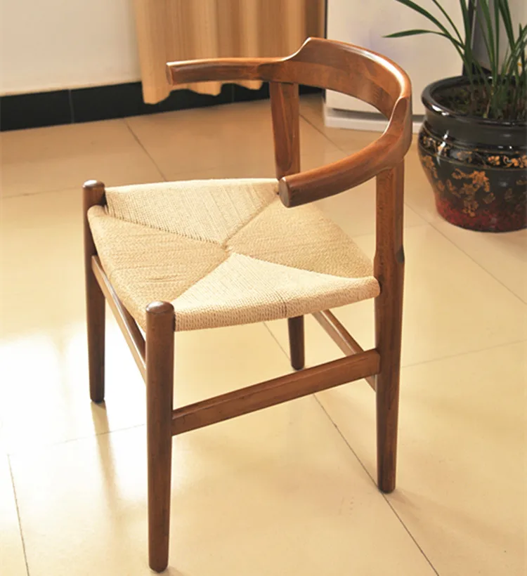 

Solid Wood Chair Study Chair Dining Chair Casual American