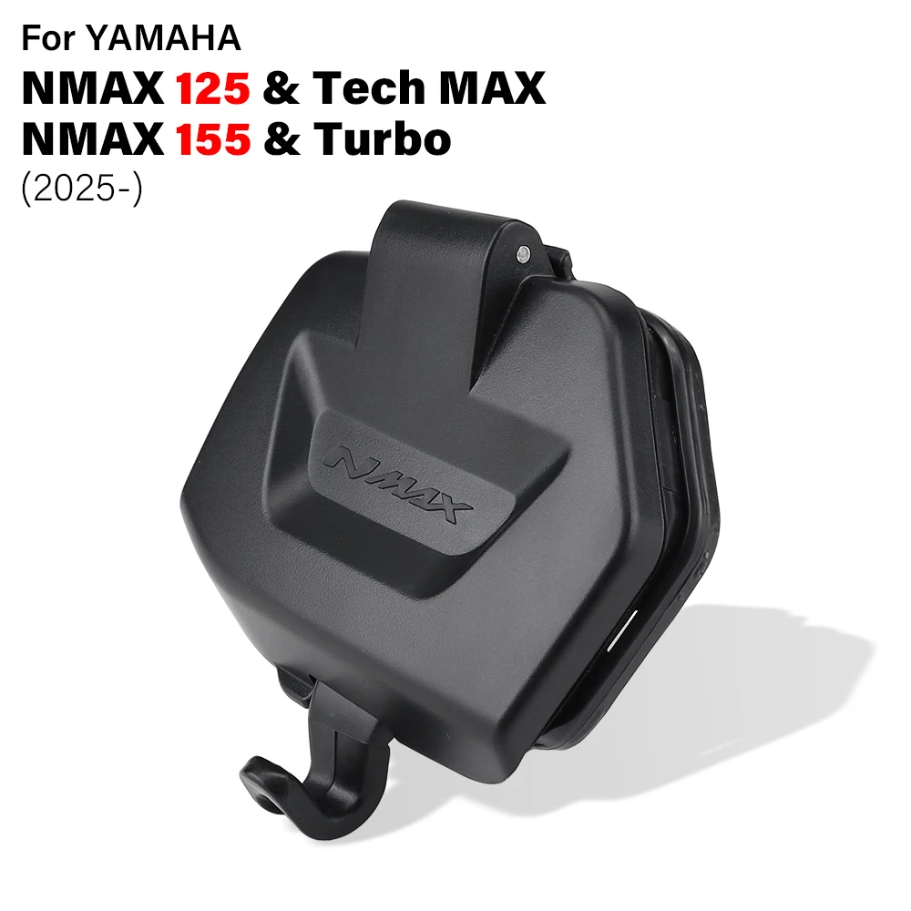 Für Yamaha N-MAX 155 125 V3 Nmax 125 Tech MAX Nmax 155 2025 Werkzeugkasten Aufbewahrungsdeckel Deckel Seitentasche Wasserdichte Abdeckung N Max