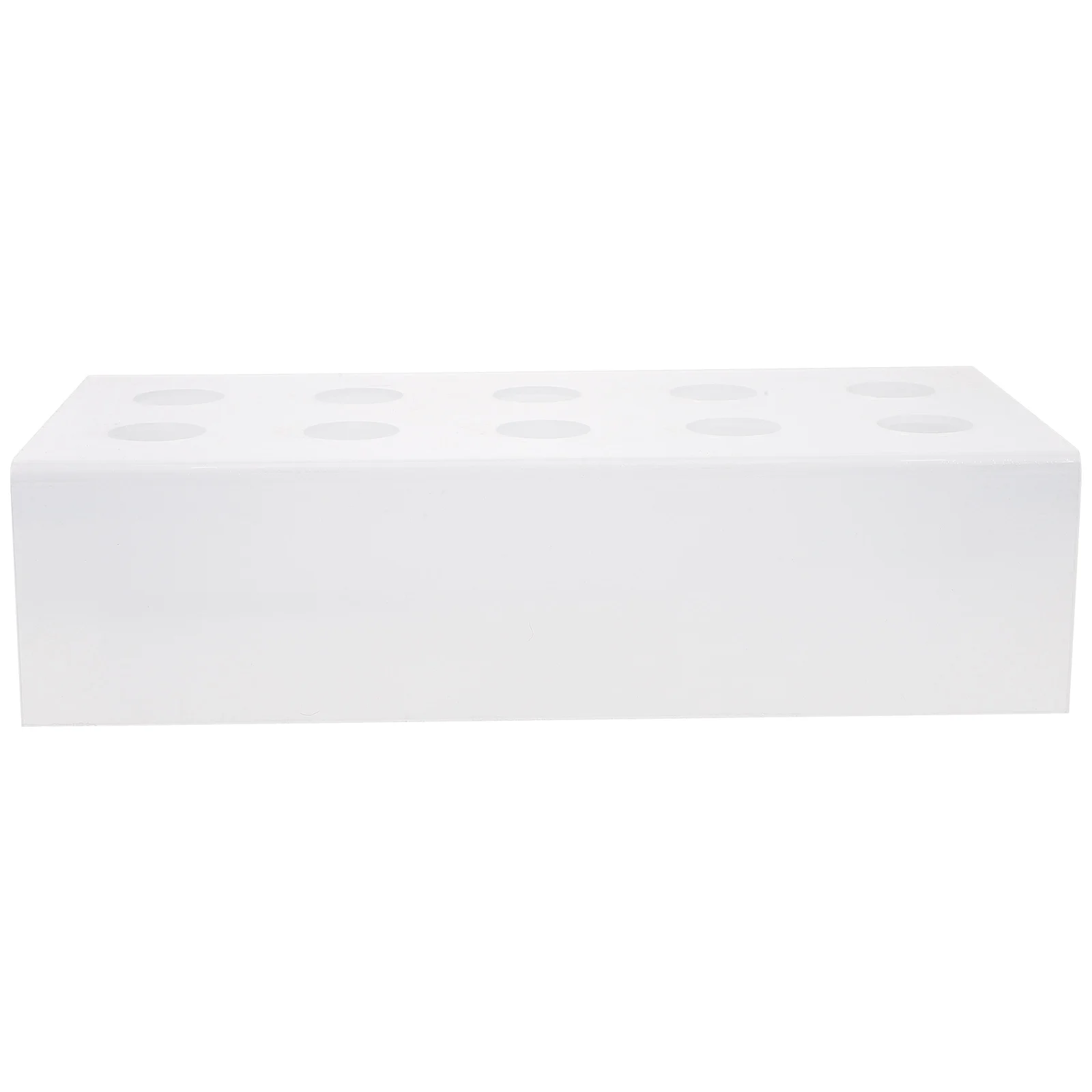 

10 Holes Ice Cream Cone Holder Rack Sweet Tube Display Acrylic Ice Cream Holder Mold Dessert Shelf Cake Display