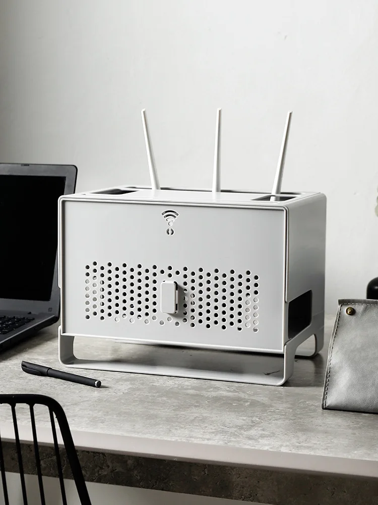 

Большой креативный органайзер для роутера, коробка для хранения, держатель для кабелей, настольный держатель для розеток, держатель для ТВ-приставки, для гостиной