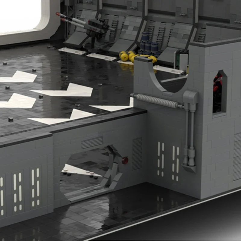 MOC Building Bricks of Death Star Dock, Blocos Modulares, Brinquedos de Natal, Conjuntos DIY, Montagem, Modelo de Filme, Modelo Popular, UCS, Tecnologia