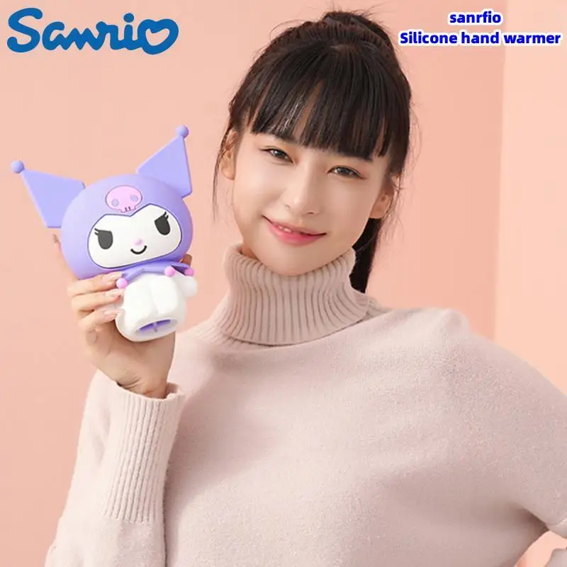 New Sanrio Kuromi Melody Silica Gel Warm Hand Treasure Winter Office Portable Warm Water Bag Holiday Gift