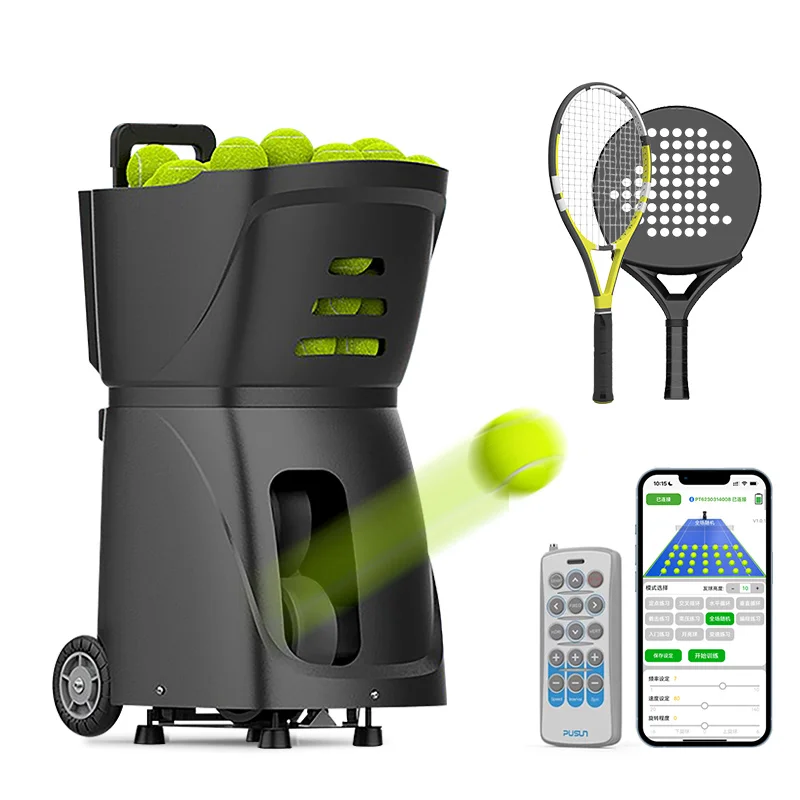 Hot Sale Tennis Padel Ball Machine Automatic Ball Launcher PUSUN PT Smart Ultra-light Portable Tennis Robot
