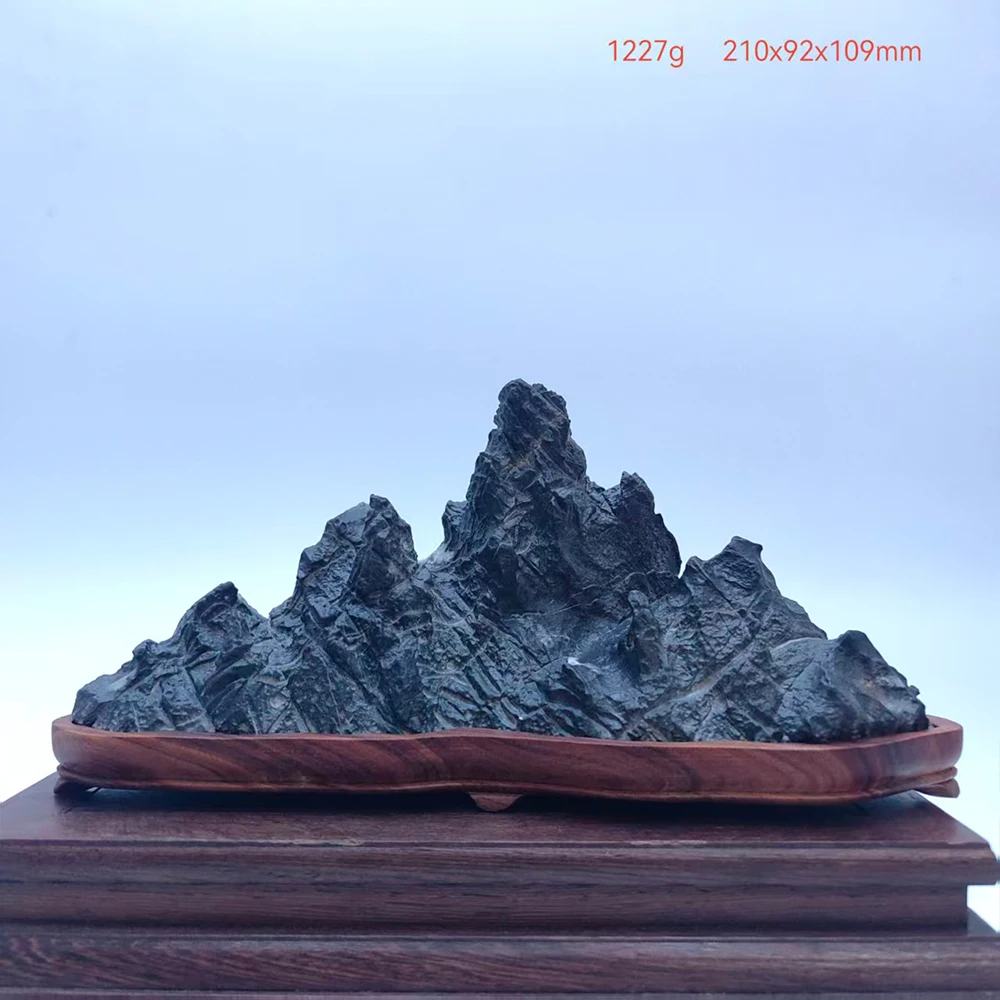 1PC Natural Stone Home Decorations Reiki Rock Collect Black Mountains Office Decoration Minerals Piedras Decorativas Rough Stone